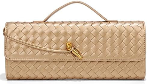 Trendy Woven Evening Clutch Purses Women Underarm Shoulder Handbag Cute Satchels Crossbody Purse ... | Amazon (US)