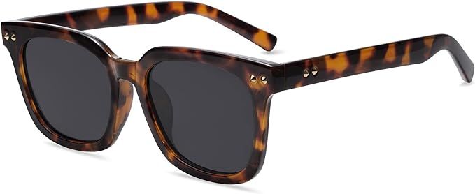 Retro Oversized Square Polarized Sunglasses for Womens Men Classic Trendy UV400 Vintage Sunnies A... | Amazon (US)