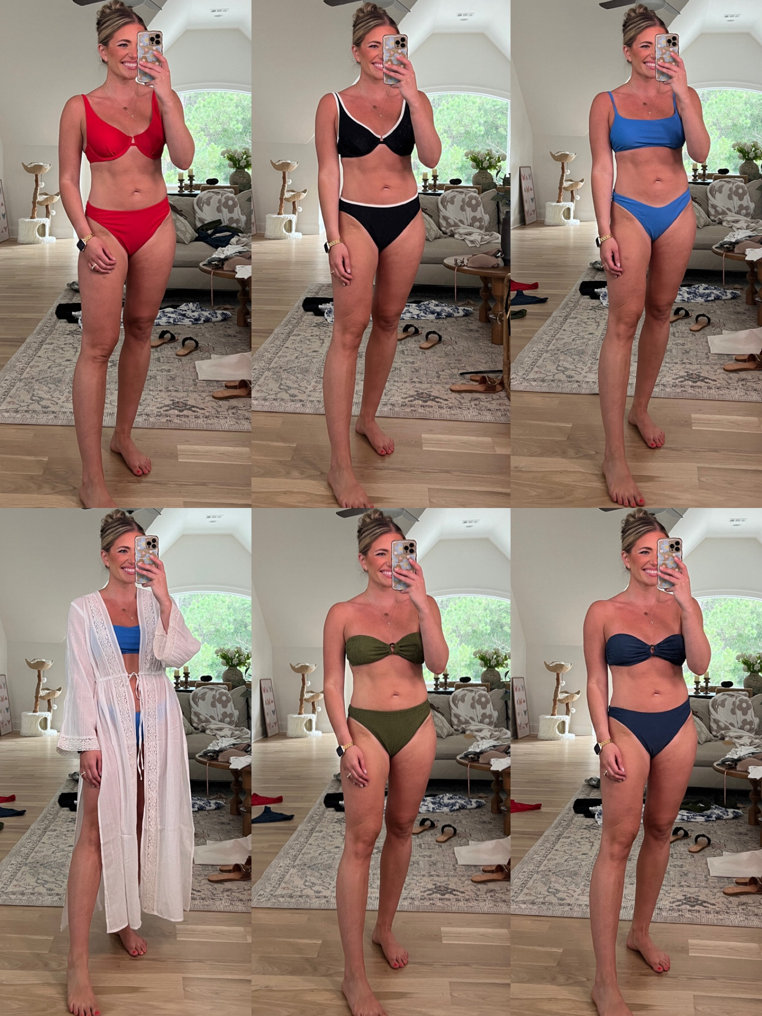 The best swimsuits. All tts - M top & bottom. ⭐️ use code AFMORGAN for extra 25% off everything until 6/10 ⭐️
My measurements: 29” waist, 40” hips, & 36.5” bust. 
