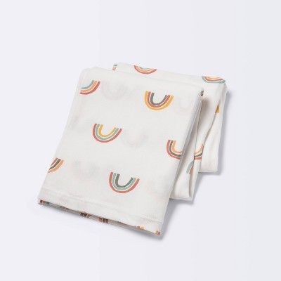 Polyester Rayon Jersey Swaddle - Cloud Island™ Rainbows | Target