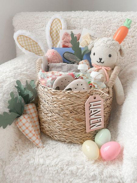Easter basket for my one year old daughter 🐰🤍 

#LTKSeasonal #LTKbaby #LTKkids