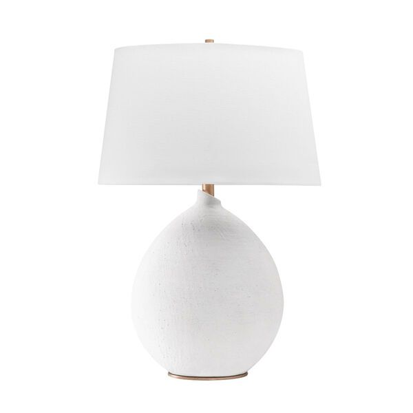 Denali White One-Light Accent Table Lamp | Bellacor