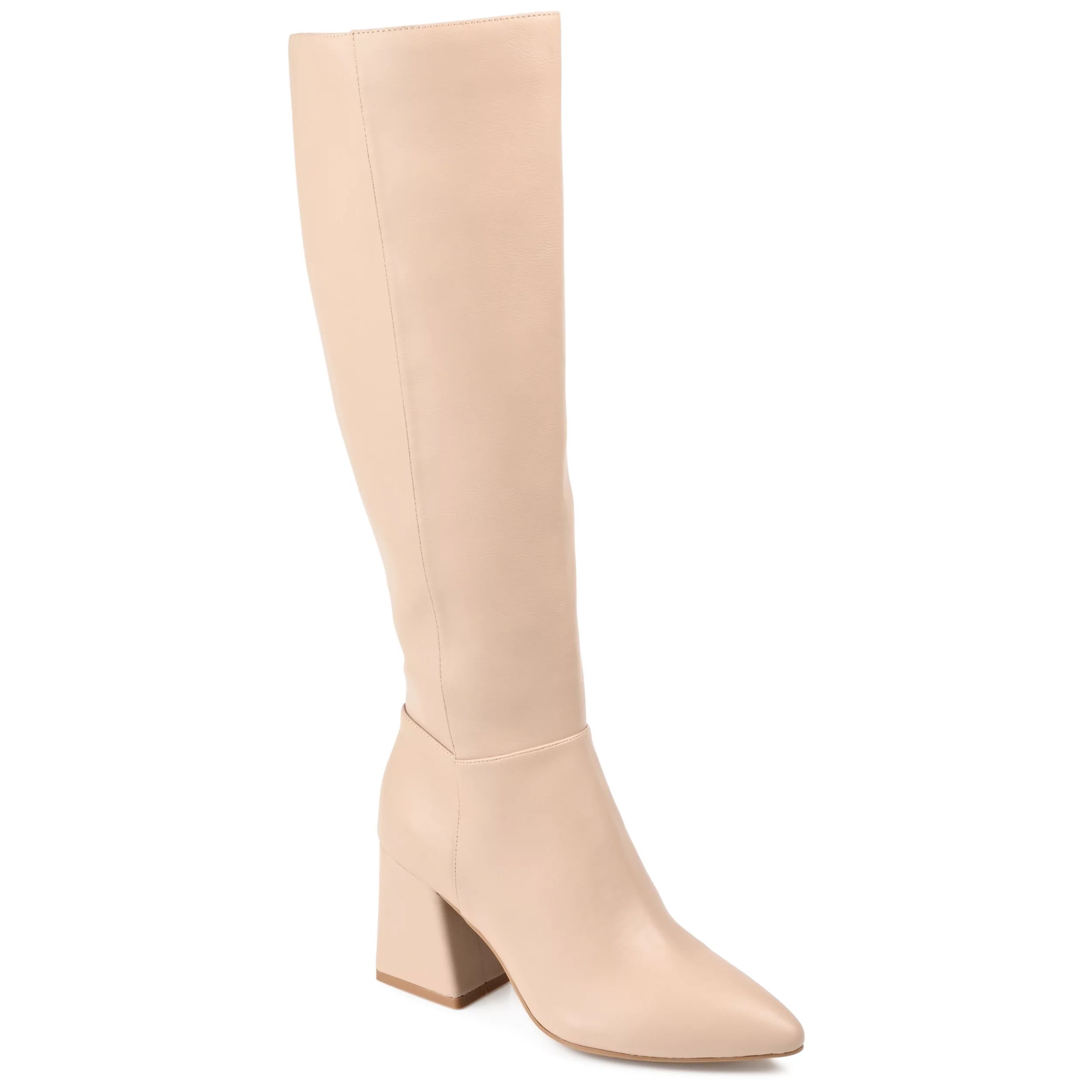 Journee Collection Womens Landree Tru Comfort Foam Wide Calf Block Heel Knee High Boots - Walmart... | Walmart (US)