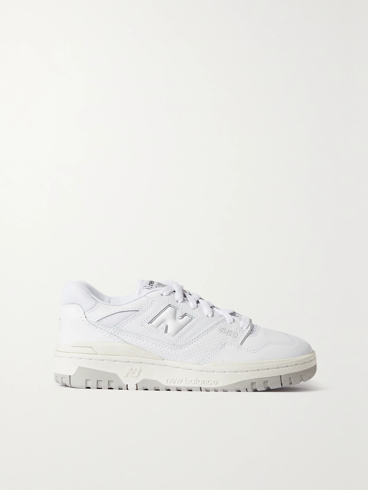 New Balance - 550 Mesh-trimmed Leather Sneakers - White | NET-A-PORTER (US)