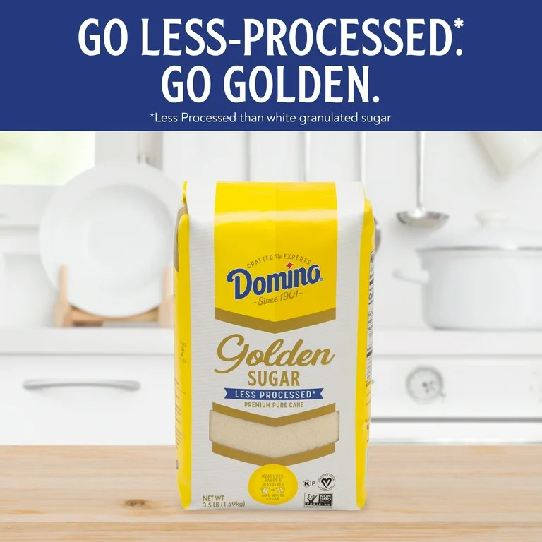 Domino Pure Cane Granulated Golden Sugar, 1.75 lb | Walmart (US)