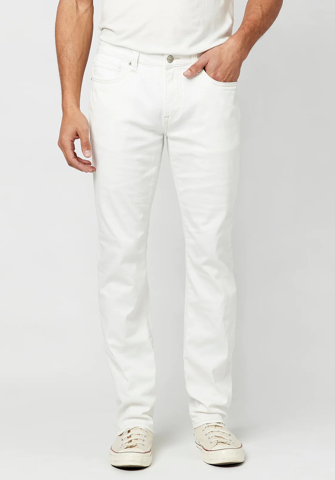 Straight Six Authentic Vintage White Jeans - BM22744 | Buffalo David Bitton