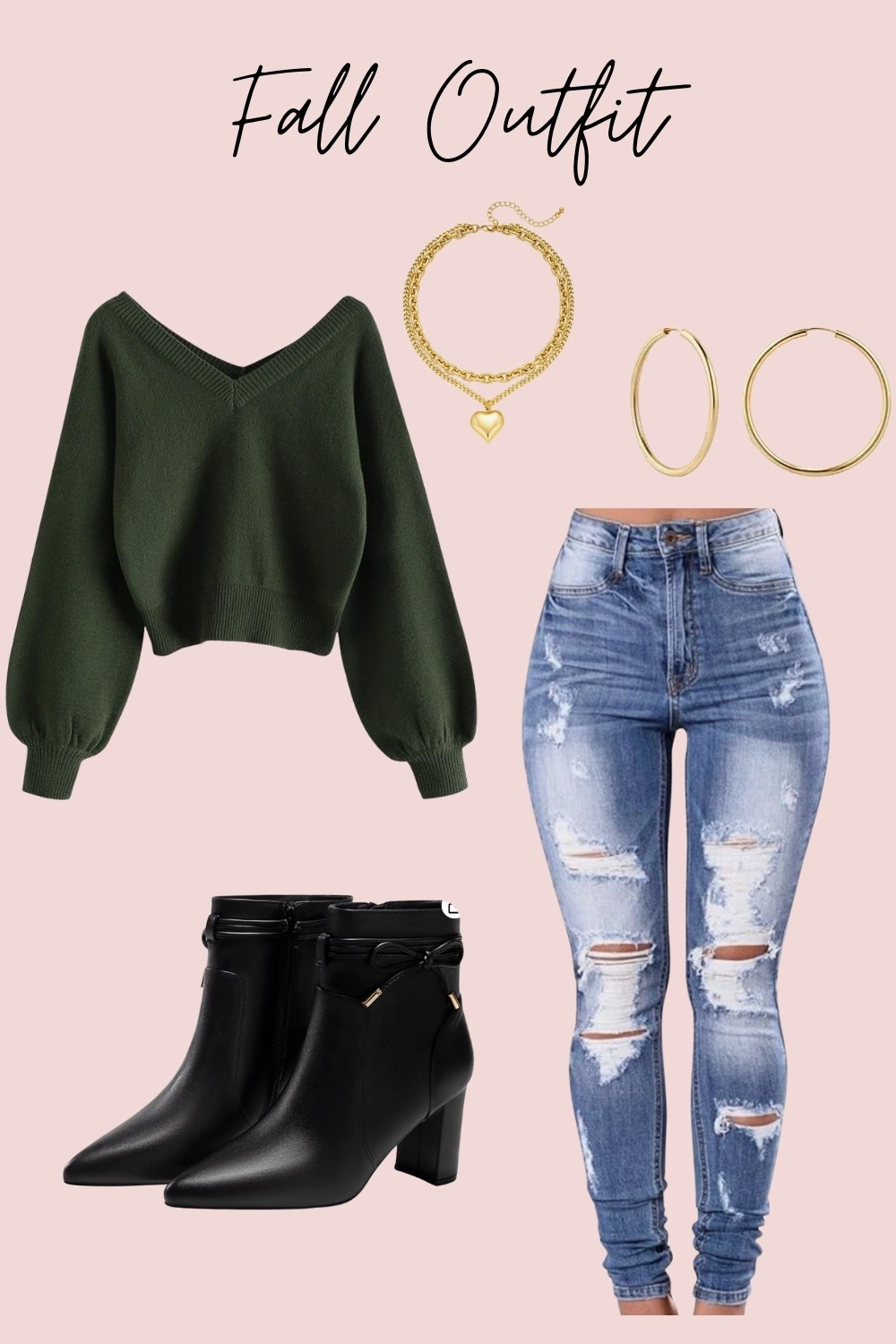 Fall wear. Fall Fashion. Fall Fashion. Fashion. Fall Outfit. Boots. Sweater. Slacks. Work outfit. Booties. Ankle boots. Accessories. Earrings. Chain. 

#LTKootd #LTKSeasonal #LTKgrwm