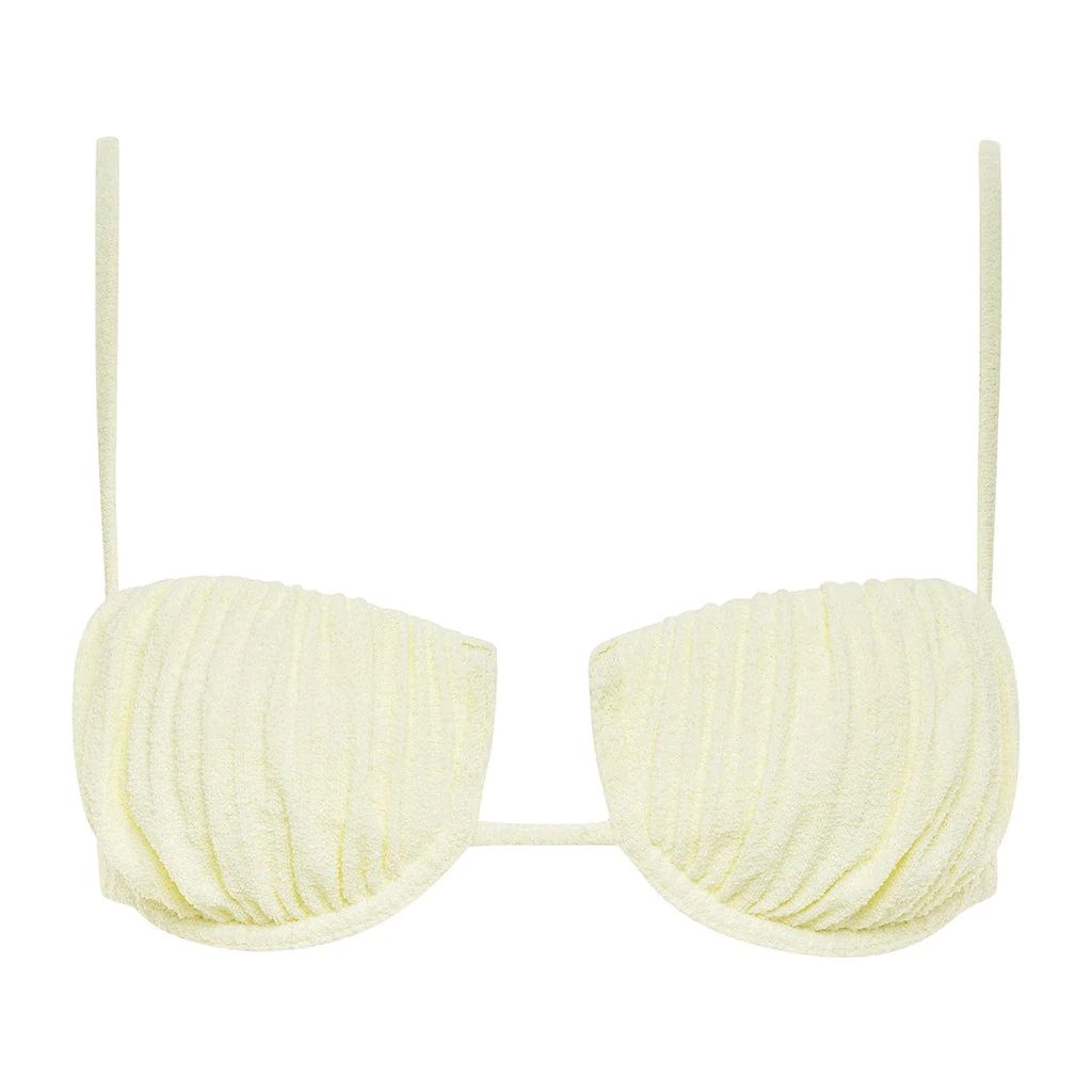 Buttercream Rib Petal Bikini Top | Montce