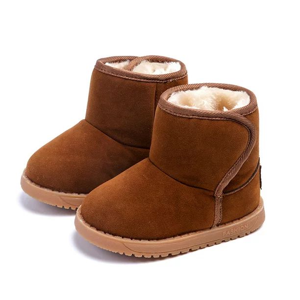 PatPat Toddler Girls Solid Cotton Snow boots - Walmart.com | Walmart (US)