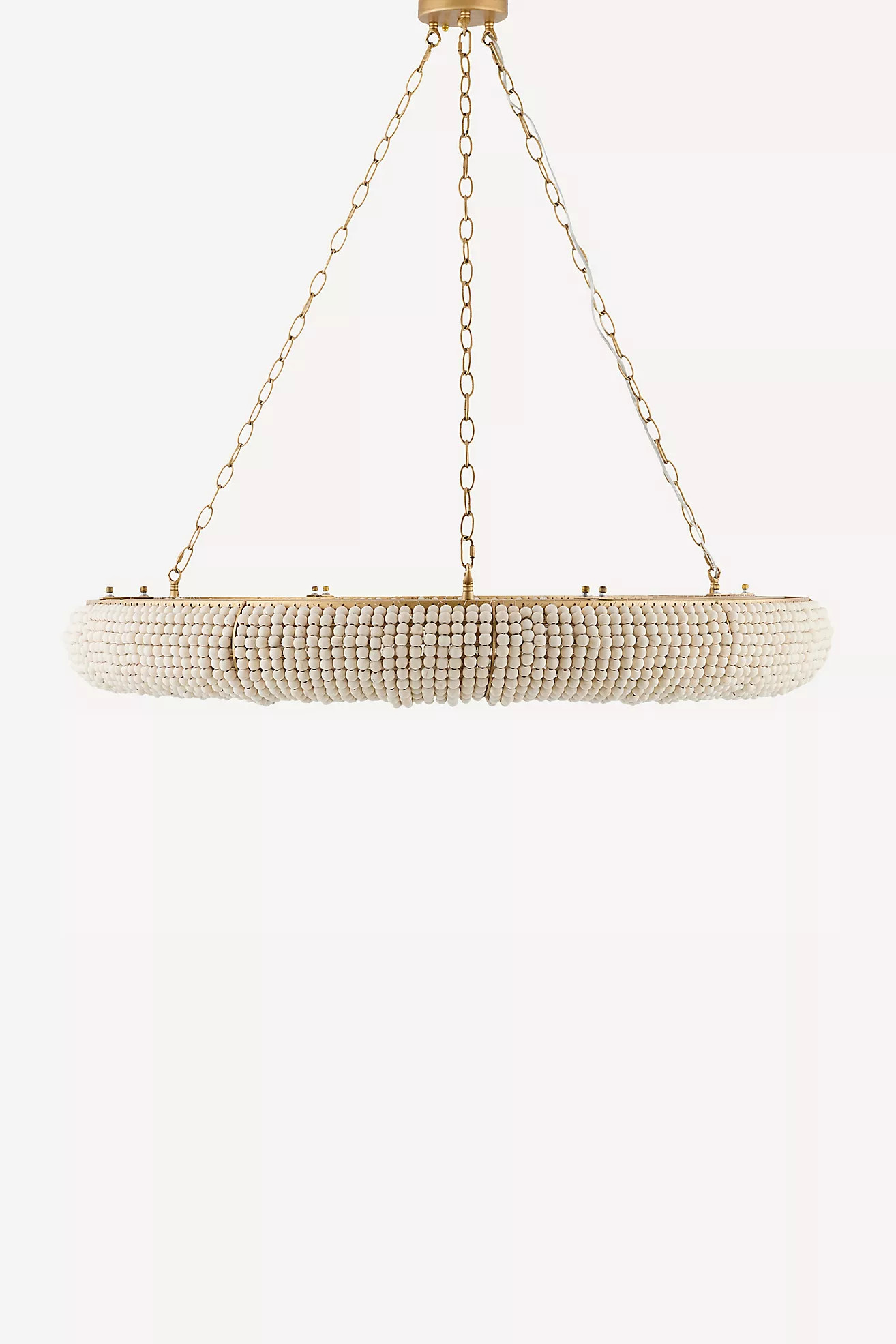 Melrose Wood Beaded Chandelier | Anthropologie (US)