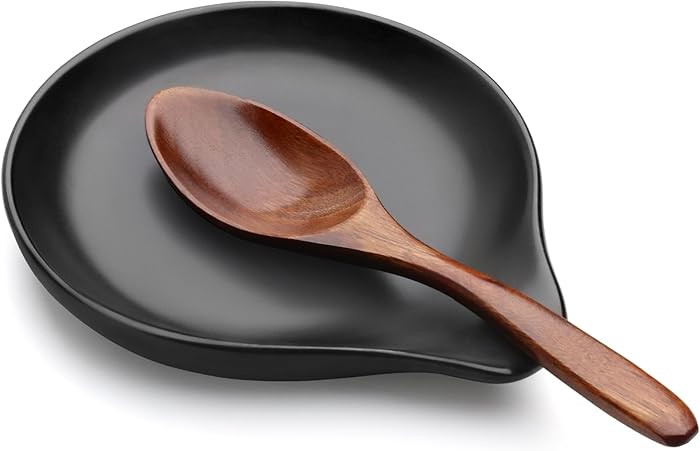 Ceramic Spoon Rest, 5 Inch Spoon Holder for Stove Top, Kitchen Counter, Utensils, Ladle, Coffee S... | Amazon (US)