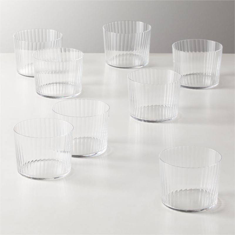 Marta Optic Tasting Glasses Set of 8 + Reviews | CB2 | CB2