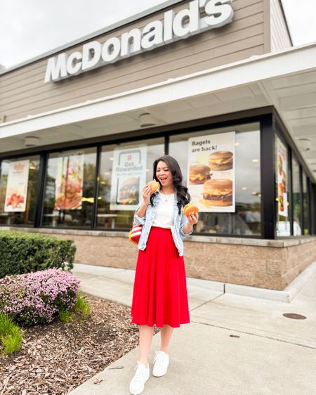 Women's High Waist Pleated Skirt and Loungefly McDonald Cosplay Mini Backpack! 

Sneakers, skirt, McDonald's nail polish kit 

#LTKfindsunder50 #LTKstyletip #LTKitbag