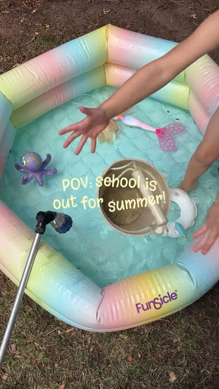 School is out for the summer! 

Let the water play, outdoor exploring, bbqing, staying up later and sleeping in fun begin! ☀️🌻👙🍉

#girlmom #summerkidsactivities #waterplay #whimsicalwonderfulwild 

Swimsuits: @the_hermoza