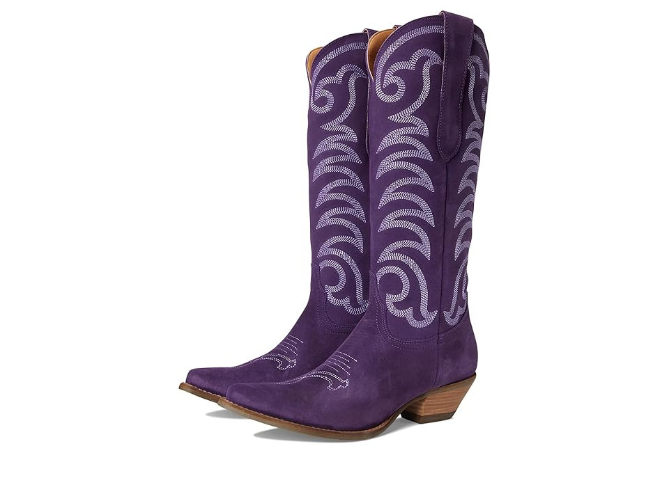 Dingo Movin' On Cowboy Women's Boots Purple : 9.5 B - Medium, Suede | Zappos