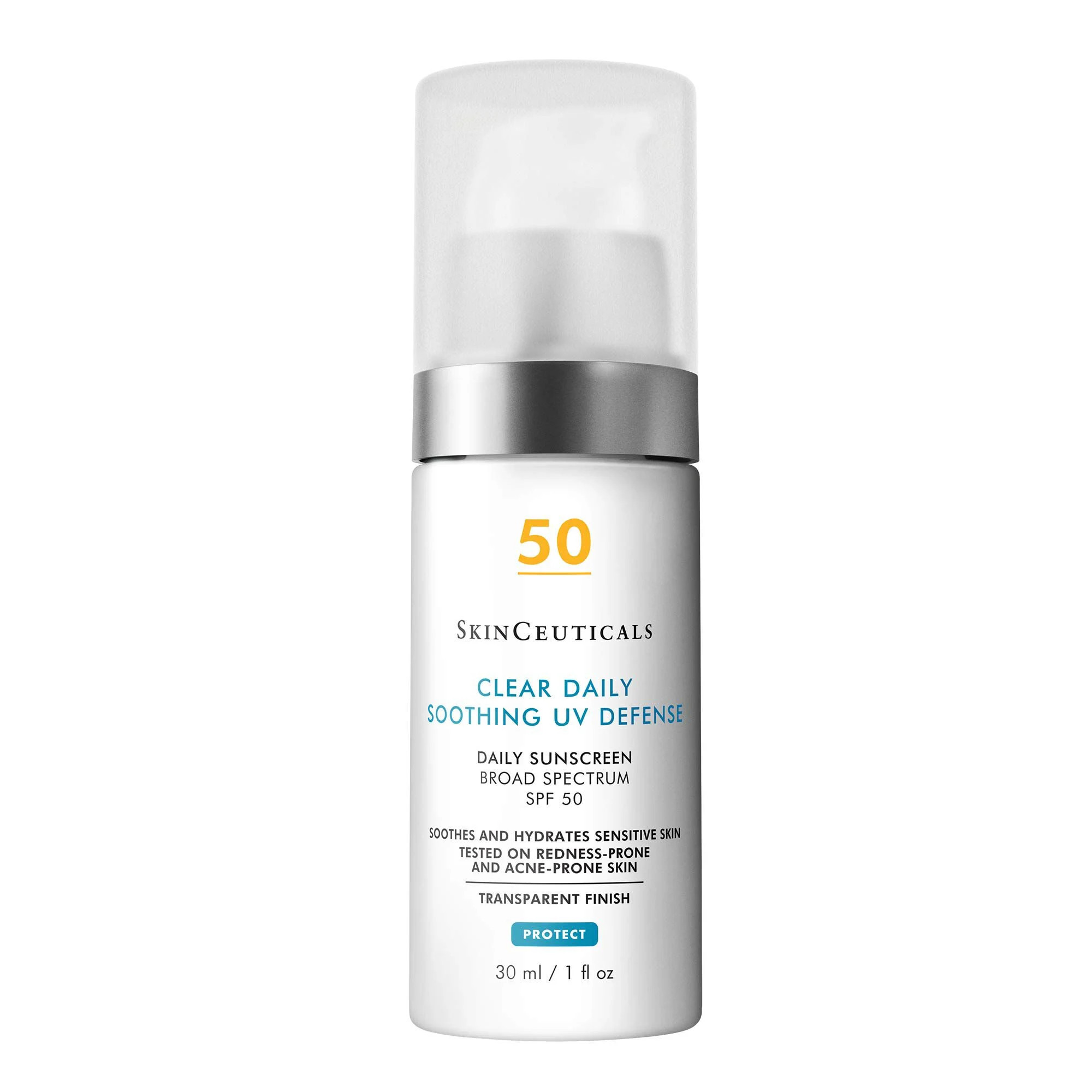 Clear Daily Soothing UV Defense SPF 50 Sunscreen for Sensitive Skin | SkinCeuticals | SkinCeuticals