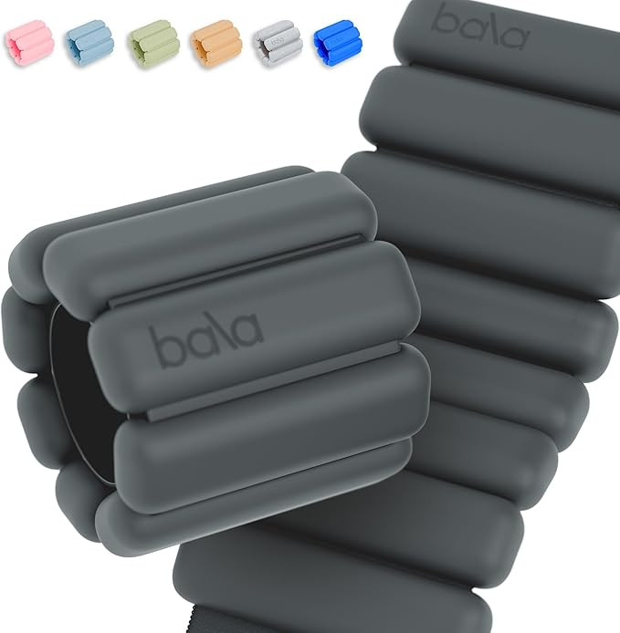 Bala Bangles Wrist & Ankle Weights for Women & Men - Adjustable Silicone Weighted Bracelet Set fo... | Amazon (US)