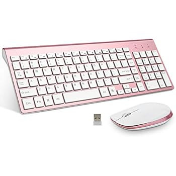 FENIFOX Wireless Keyboard and Mouse Combo,Full Size Quiet US Layout Slim Travel Compact Compatibl... | Amazon (US)
