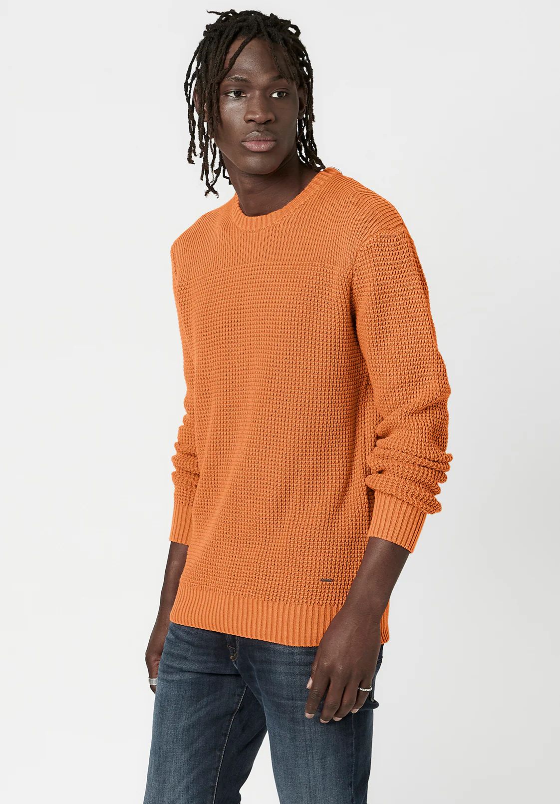 Textured Knit Washy Sweater - BM23793 | Buffalo David Bitton