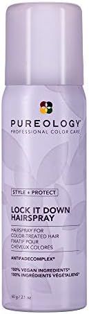 Pureology Style + Protect Lock It Down Hairspray for Color-Treated Hair, Maximum Hold | Amazon (US)