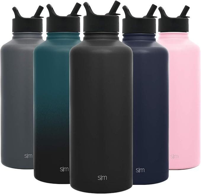 Simple Modern Insulated Water Bottle with Straw Lid Large Jug Reusable Wide Mouth Stainless Steel... | Amazon (US)