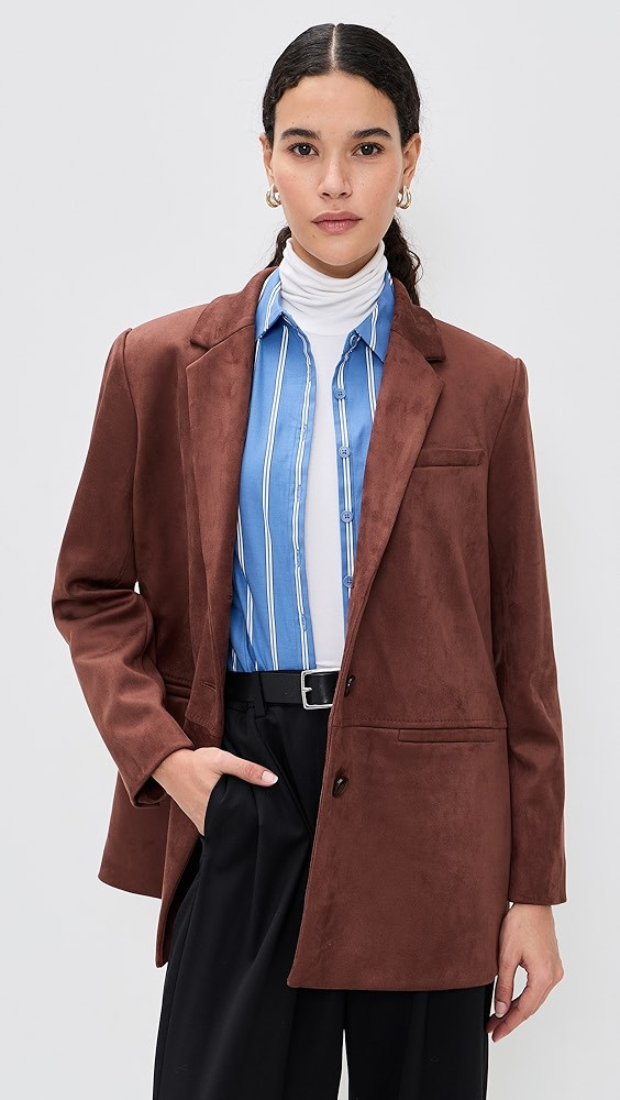 Blair Faux Suede Blazer | Shopbop