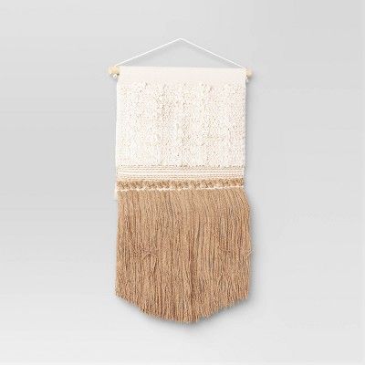 18" x 30" Hand Woven Cotton/Jute Wall Art Cream - Threshold™ | Target