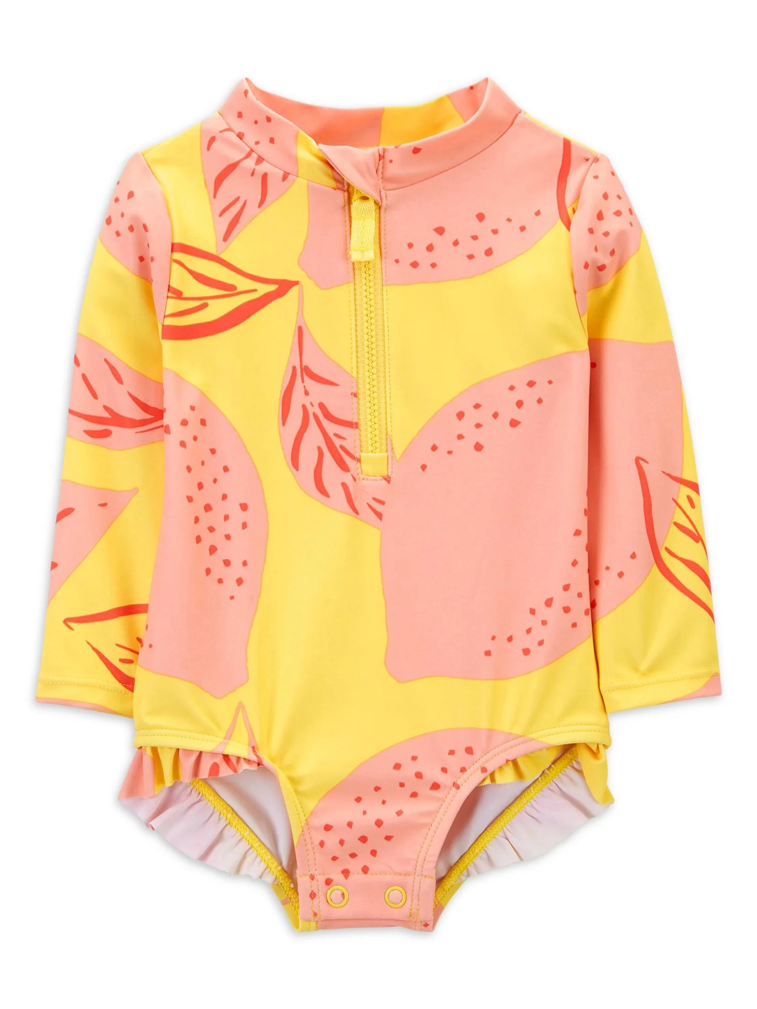 Carter's Child of Mine Baby and Toddler Girl Rash Guard Swimsuit, Sizes 0/3M-5T - Walmart.com | Walmart (US)