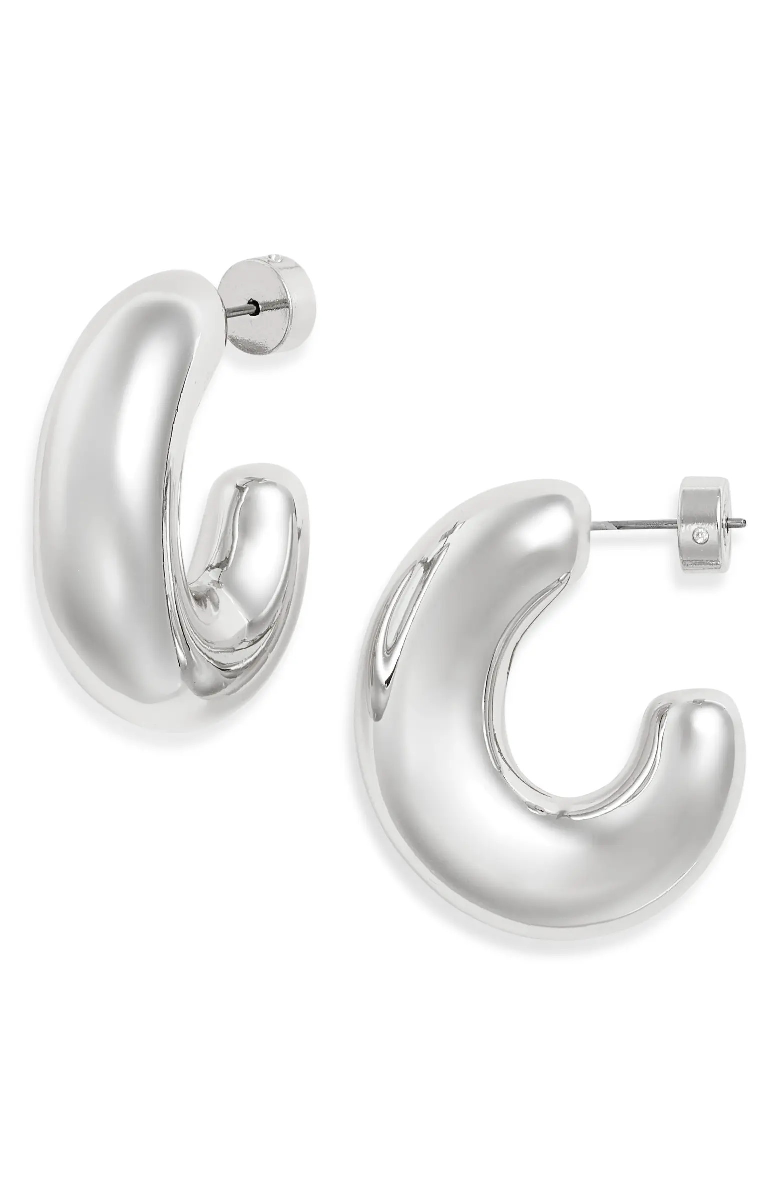 Nordstrom Oval Polished Hoop Earrings | Nordstrom | Nordstrom