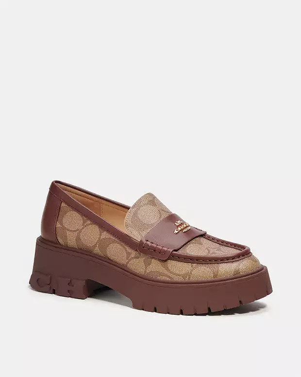 Ruthie Loafer In Signature Canvas | Coach Outlet US