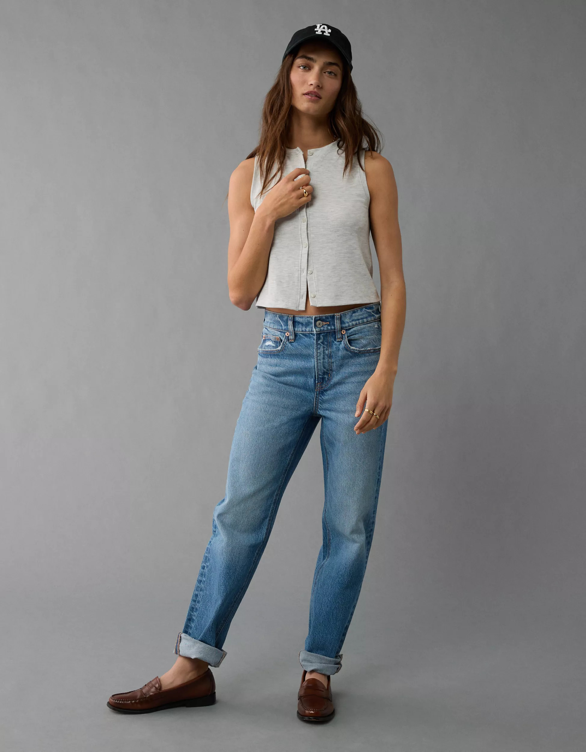 AE Button-Up Tank Top | American Eagle Outfitters (US & CA)