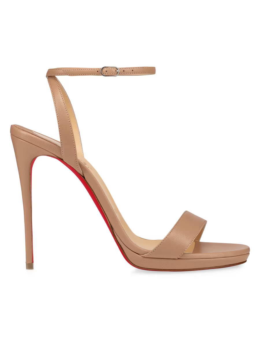 Loubi Queen 120MM Leather Sandals | Saks Fifth Avenue