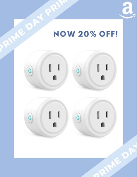 Final call on Amazon prime day early access deals!! 

We use these smart plugs to set timers on our lights! It’s super helpful and you simply download an app and set the on and off time! As someone that loves when the lights are on, but hates turning them all off 🤣 these smart plugs have been super helpful!

Get this set of 4 for 20% off and under $20!

#LTKsalealert #LTKhome #LTKunder50