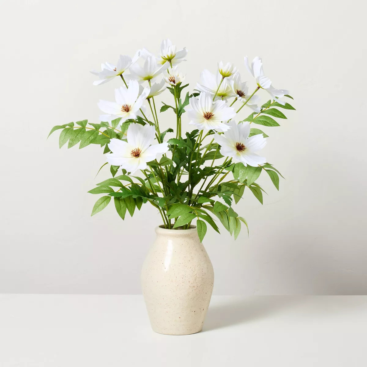 15"x17" Faux White Cosmos Floral Arrangement - Hearth & Hand™ with Magnolia | Target