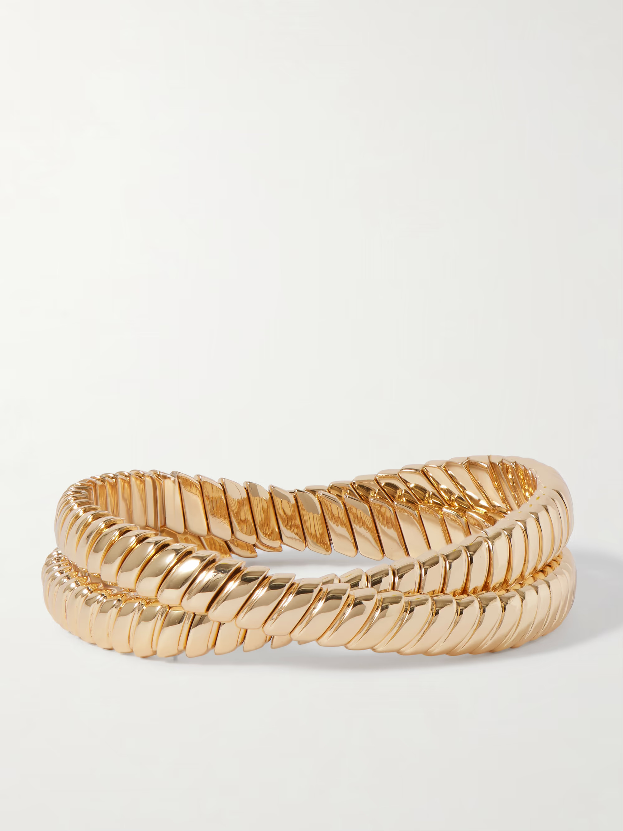 The Double Cobra gold-tone bracelet | NET-A-PORTER (UK & EU)