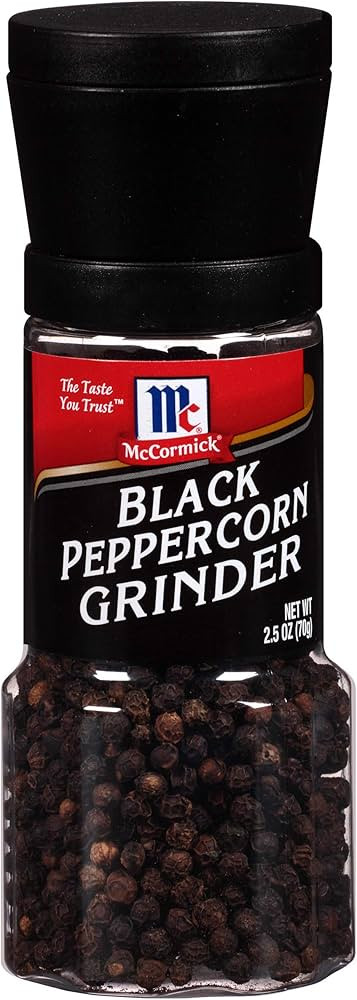 McCormick Black Peppercorn Grinder, 2.5 oz | Amazon (US)