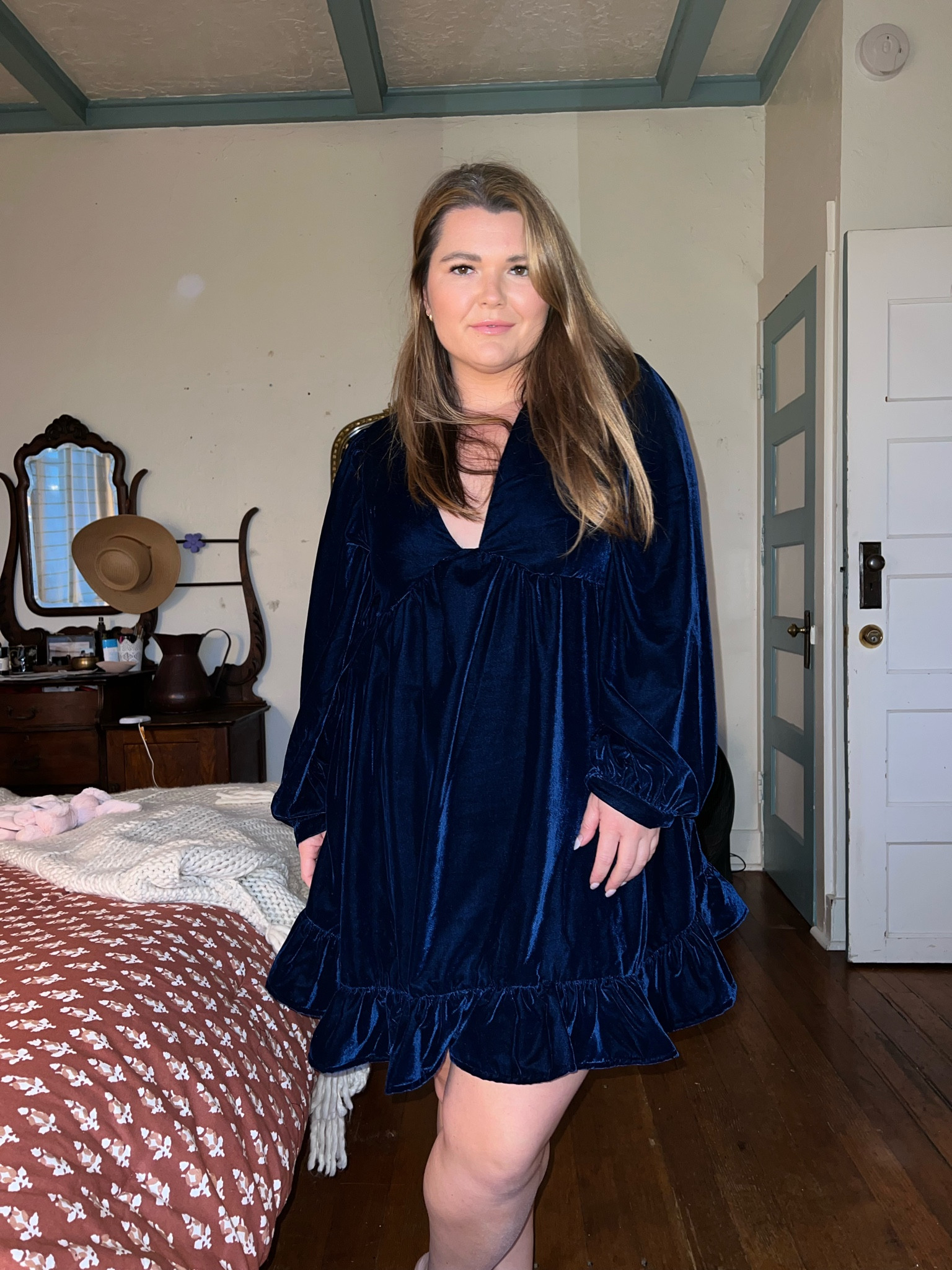 We found a winner! This velvet free People dress is everything and more. I’m wearing a large and it fits great. It also has pockets! Would be the perfect dress for holiday parties, Christmas festivities and events  

#LTKSeasonal #LTKHoliday #LTKcurves