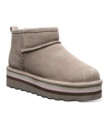 BEARPAW Stone Retro Shorty Suede Platform Ankle Boot - Women | Zulily