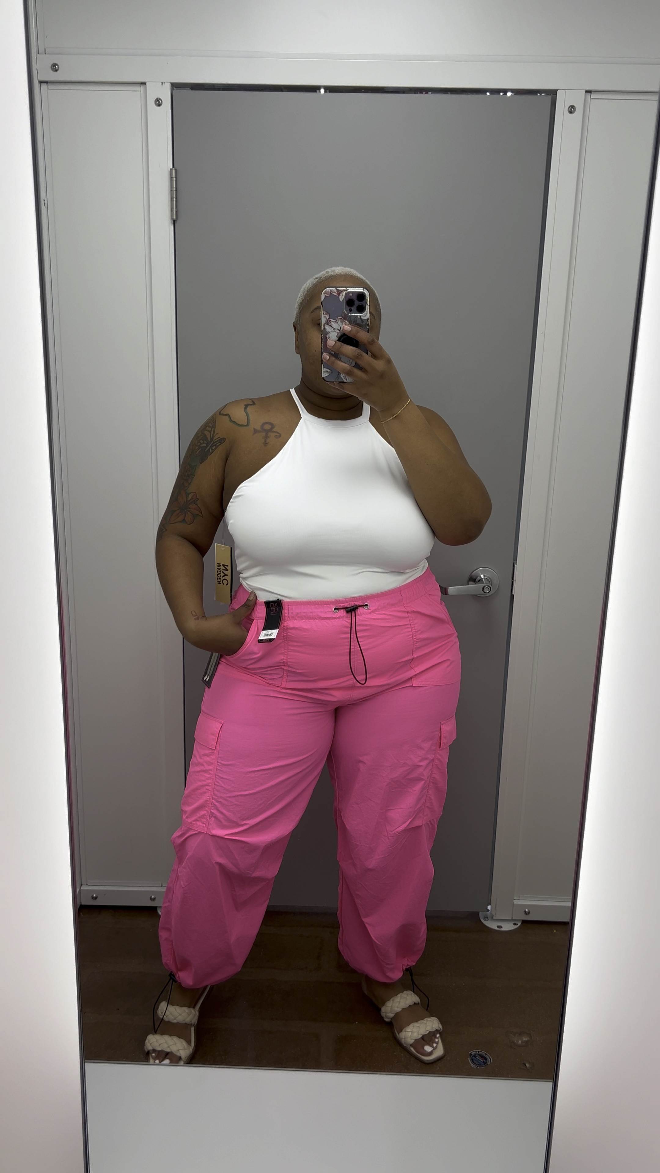 Pink Cargo Pants | Celebrity Pink | parachute pants | Walmart Fashion | Plus Size | Spring | Curvy Style

#LTKVideo #LTKplussize #LTKstyletip