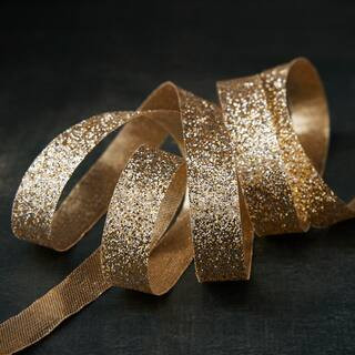 3/8" x 5yd. Metallic Glitter Ribbon by Celebrate It™ | Michaels | Michaels Stores