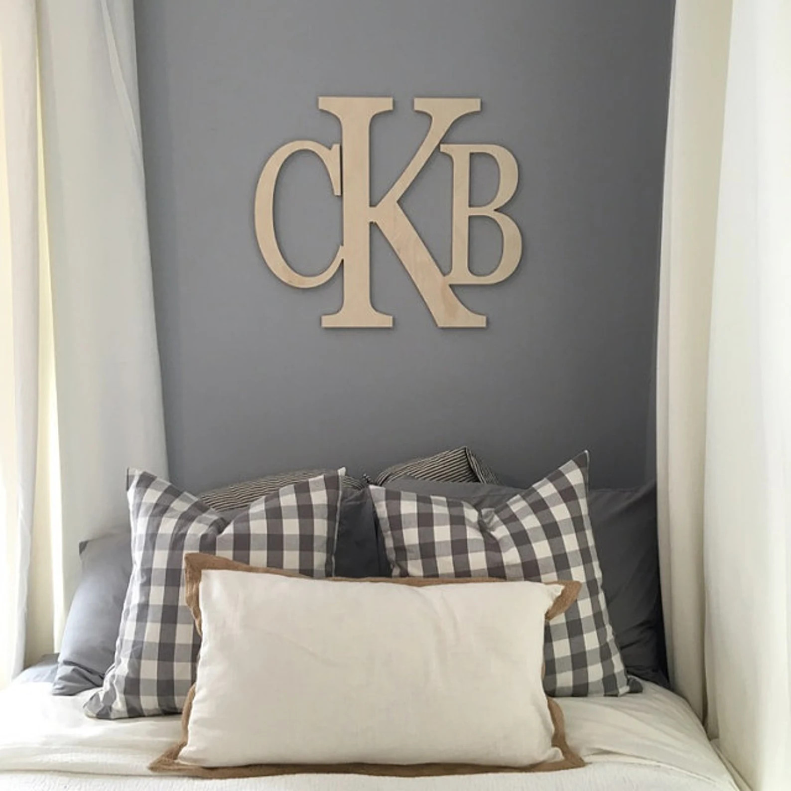 20 X 24wooden Monogram Letters Wall Letters Wall Hanging Nursery Decor Nursery Letters Wedding Mo... | Etsy (US)