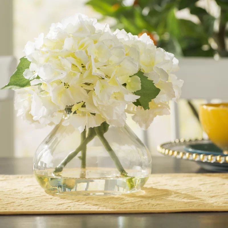 Blooming Hydrangea in Vase | Wayfair North America