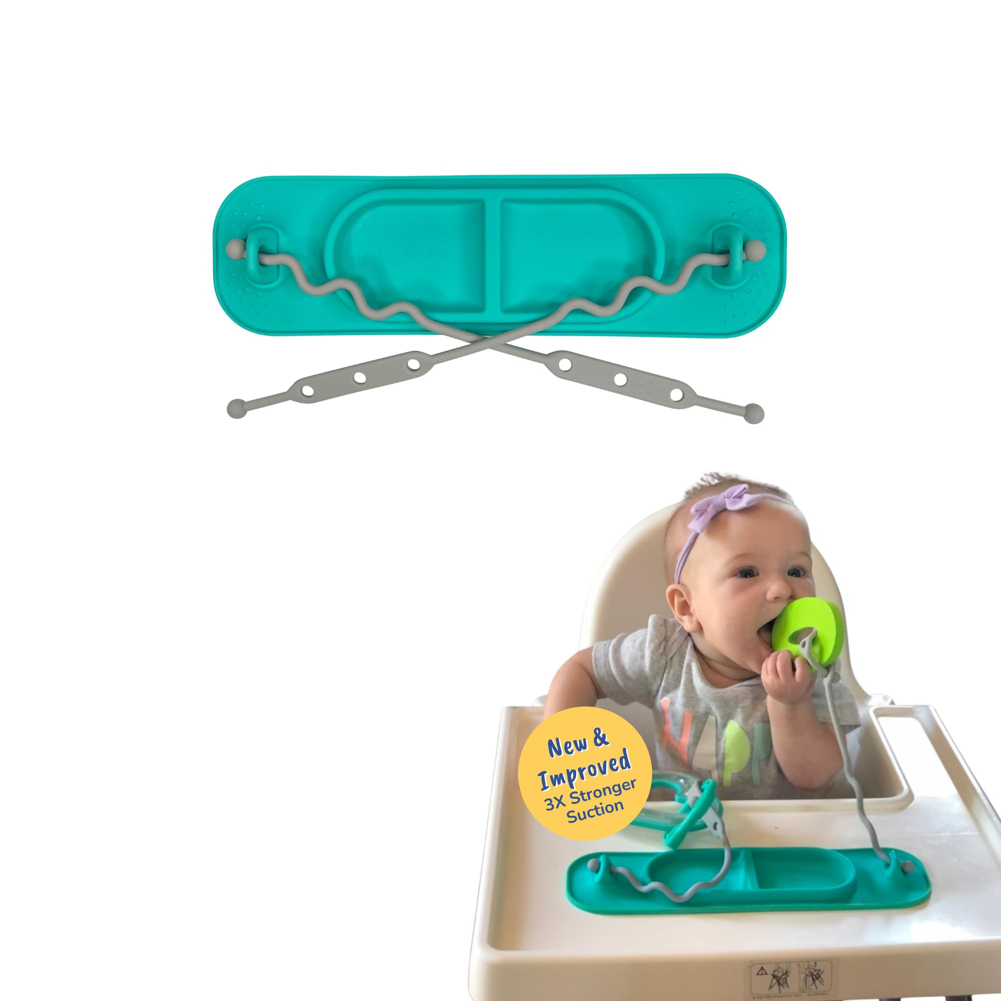 Amazon.com: BUSY BABY Silicone Mini Mat - NEW and Improved Suction Cups, 2 Straps to Secure Baby Essentials, Self Feeding, Baby Led Weaning, Travel Wet Bag Included (Spearmint Mini) : Baby | Amazon (US)