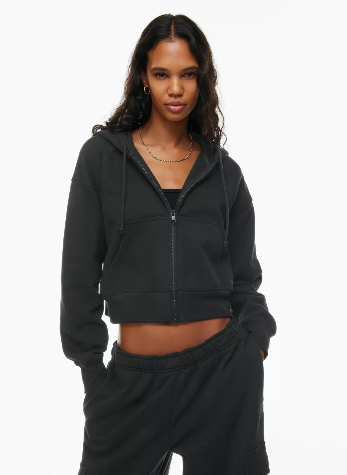 COZY FLEECE BOYFRIEND BOXY ZIP HOODIE | Aritzia