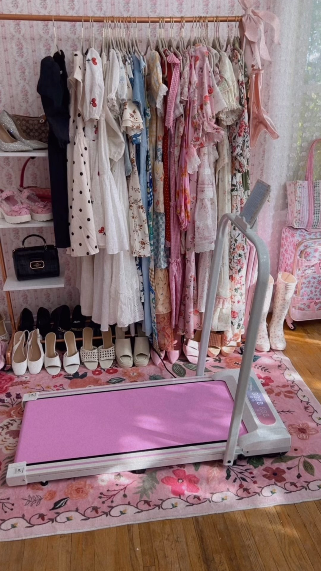 The prettiest treadmill out there. The white and pink makes it perfect for a girly girl like me haha 🥰💗 What’s even better is the price, under $150 🤩 

#LTKGiftGuide #LTKHome #LTKActive