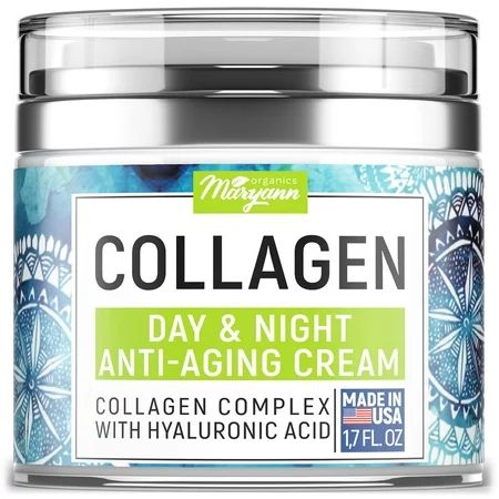 MARYANN Organics Collagen Cream - Anti Aging Face Moisturizer - Day & Night - Made in USA - Natural  | Walmart (US)