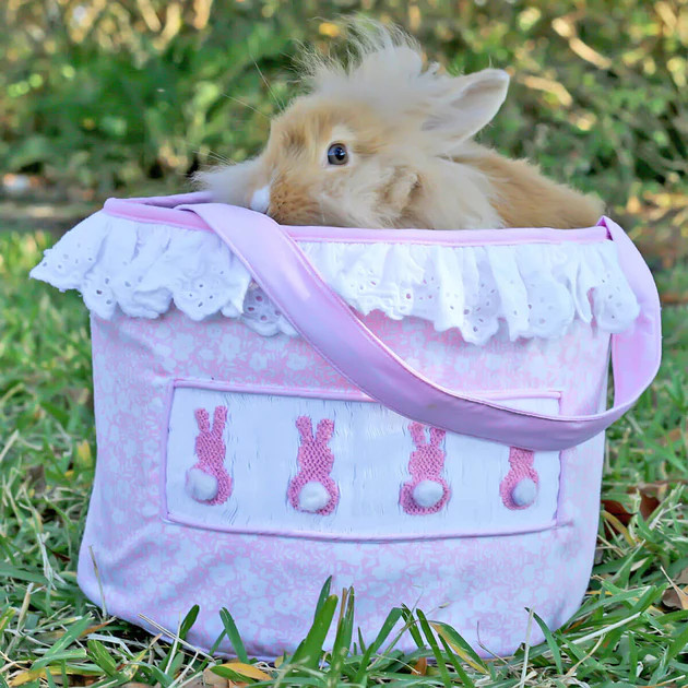 Pink Floral Easter Basket | Classic Whimsy