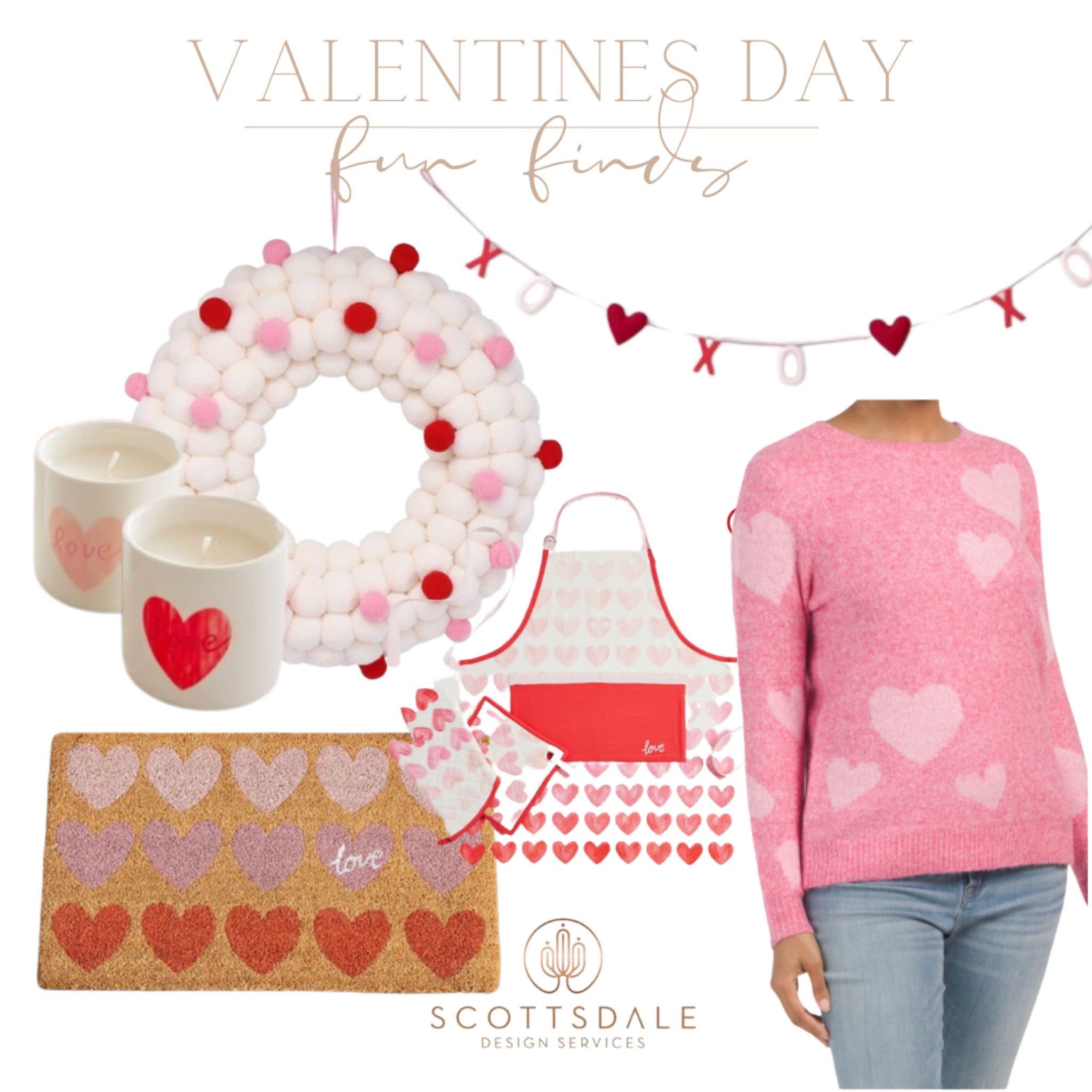 Fun Valentine’s Day finds💕🤍

Valentines wreath, Valentines party, door mat, apron, hostess gift, heart sweater, heart garland, candles

#LTKkids #LTKFind #LTKhome