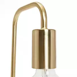 Habitat Rayner Steel LED Table Lamp - Brass | Habitat UK