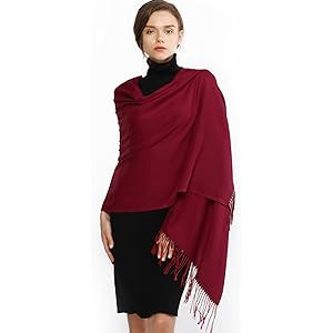 RIIQIICHY Ladies Scarves Pashmina Shawls and Wraps for Wedding Scarfs for Women Winter | Amazon (UK)